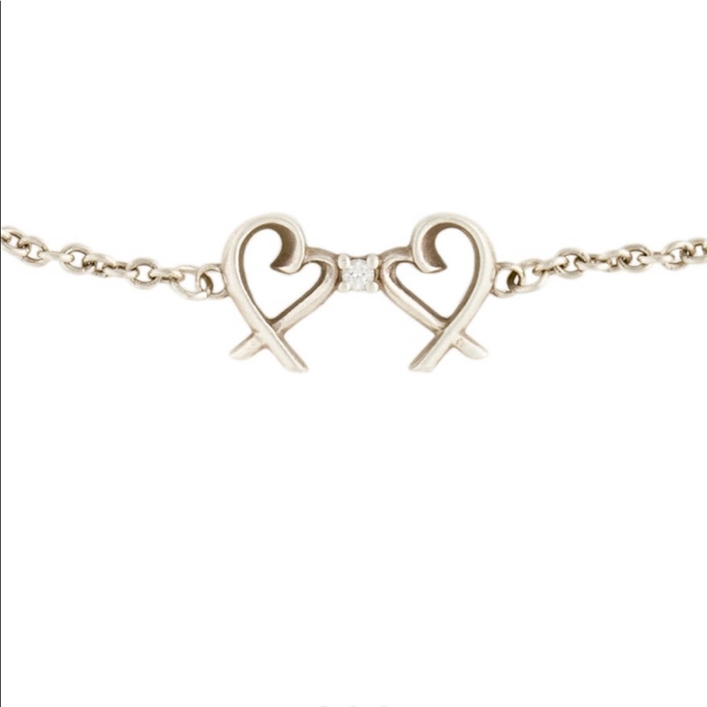 Tiffany & Co Double Loving Heart Bracelet -Diamond - Picture 3 of 4